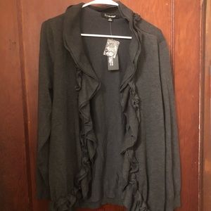 By Design Dark Gray XL Cardigan NWT